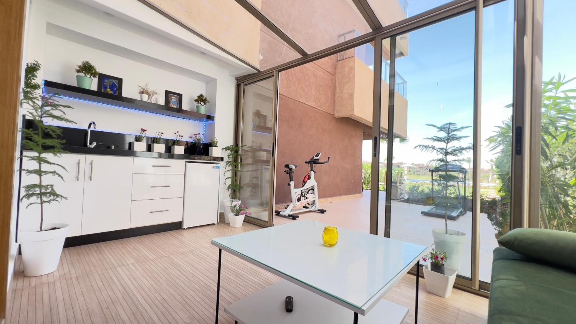Appartement De Luxe Avec Jardin Vue Sur La Piscine Golf Securise 24H Sur 24 A 5 Minutes De L Aeroport Marakeş Dış mekan fotoğraf