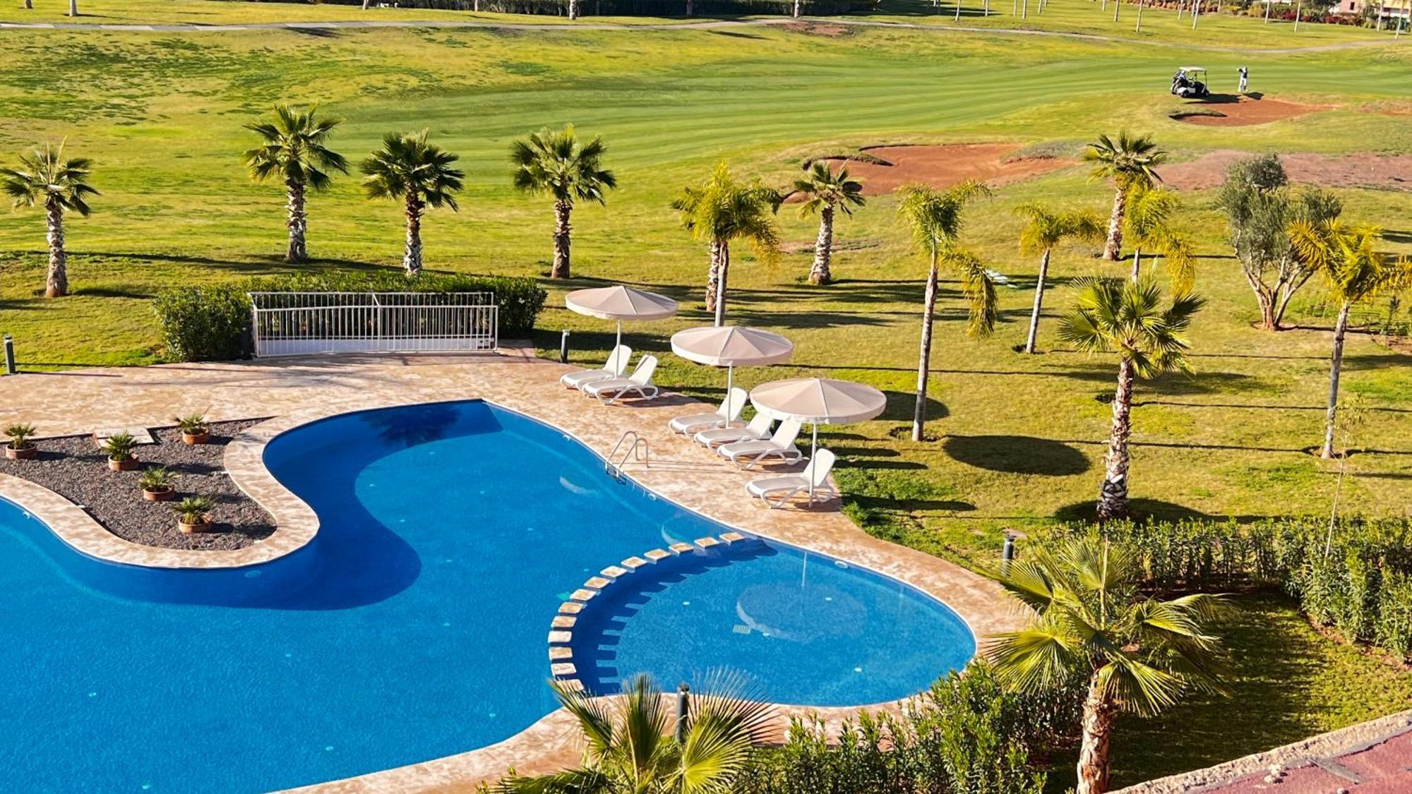 Appartement De Luxe Avec Jardin Vue Sur La Piscine Golf Securise 24H Sur 24 A 5 Minutes De L Aeroport Marakeş Dış mekan fotoğraf