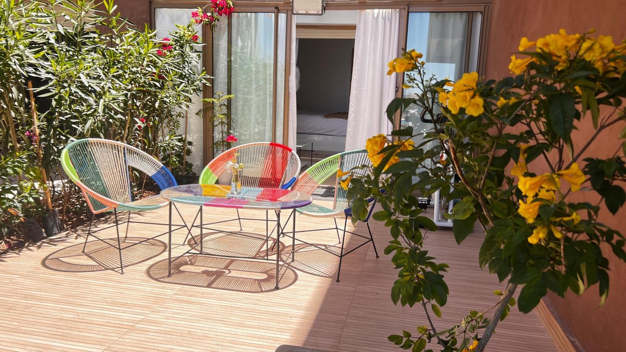 Appartement De Luxe Avec Jardin Vue Sur La Piscine Golf Securise 24H Sur 24 A 5 Minutes De L Aeroport Marakeş Dış mekan fotoğraf